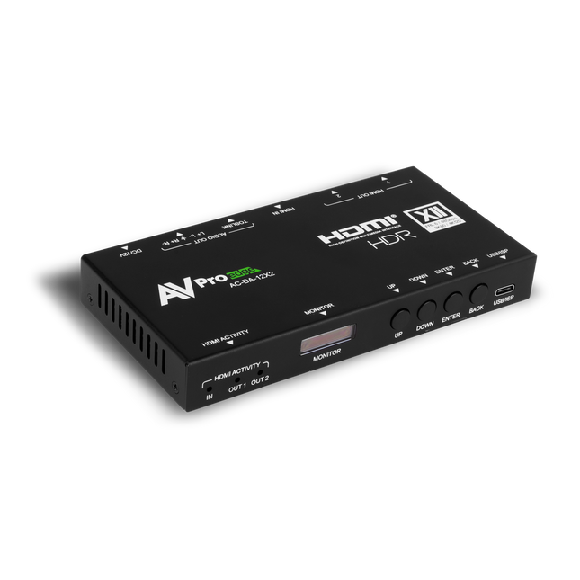 48Gbps 1x2 HDMI Distribution Amplifier