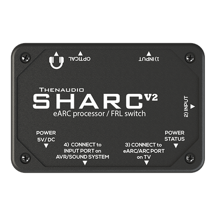 SHARC-V2 8K eARC Audio Processor
