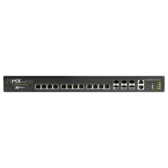 MXnet 10G 12 Port Copper PoE Network Switch
