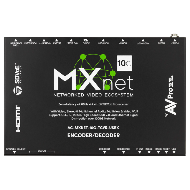 MXnet 10G SDVoE Transceiver with Icron Technologies, the ExtremeUSB®