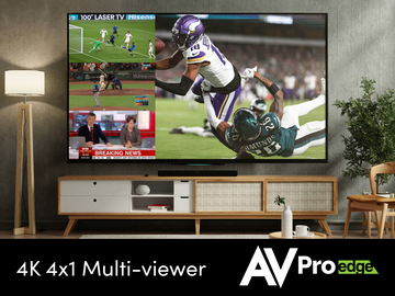 Watch Four Games on One Large Screen with AVPro Edge