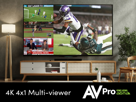 Watch Four Games on One Large Screen with AVPro Edge