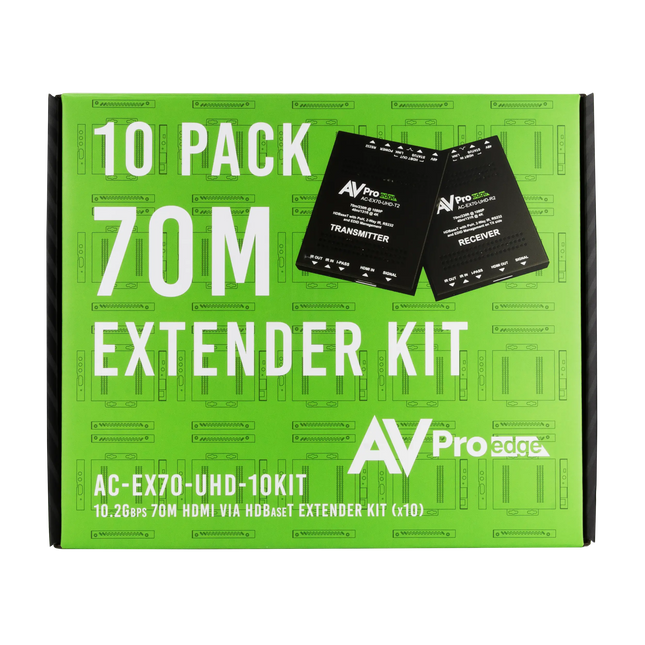 10 Pack of AC-EX70-UHD-KIT HDMI Extenders