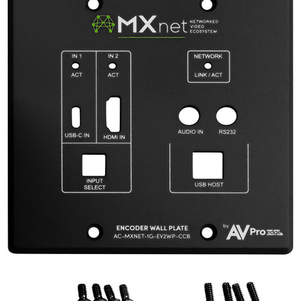 MXnet 1G Evolution II Encoder - Black Wall Plate