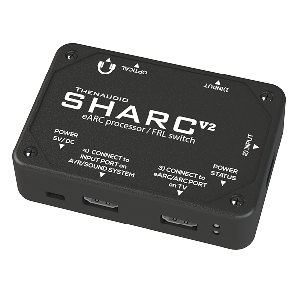 SHARC-V2 8K eARC Audio Processor