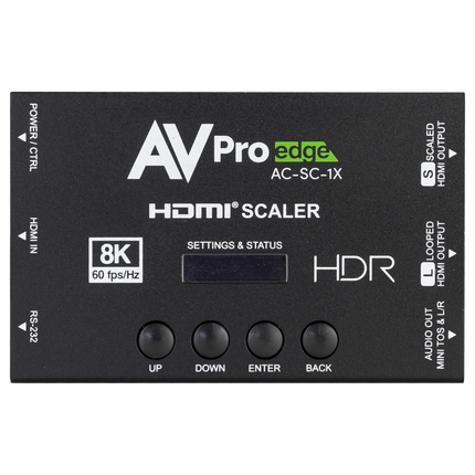8K HDMI Downscaler, EDID Manager & Audio De-Embedder