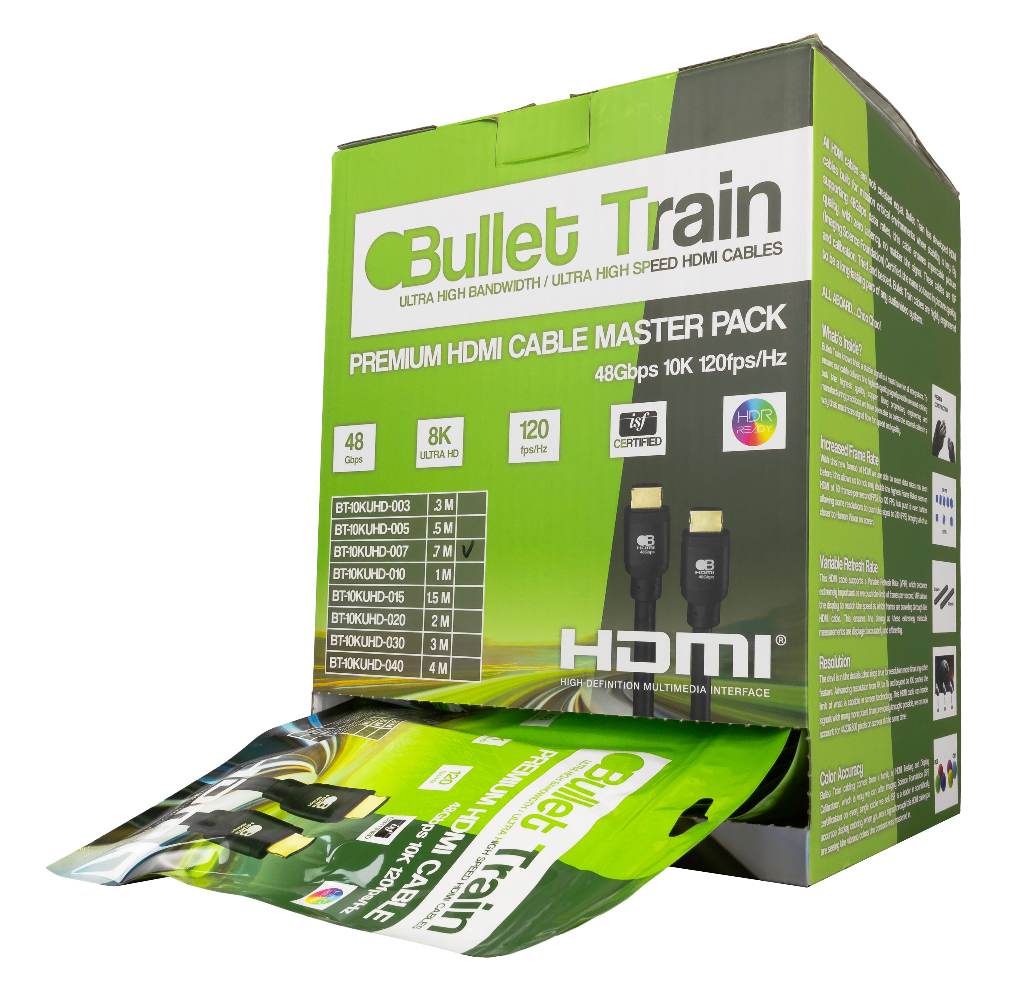 Bullet Train 4M HDMI Cable 18Gbps Ultra High Speed